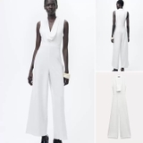 Jump ZARA trắng cổ đổ