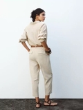 Quần baggy ZARA linen kèm belt