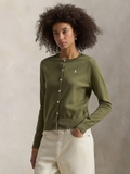 Cardigan RALPH LAUREN trơn len mỏng 6 màu