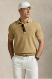 Polo RALPH LAUREN nâu viền trắng