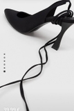 Slingback STRADIVARIUS đen