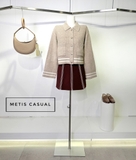 Áo khoác SANDRO nâu cải trắng