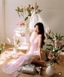 Váy lụa MAJE cut out