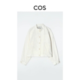 Áo COS trắng dài tay cài khuy
