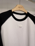 Tshirt ALEXANDER WANG trắng tay đen