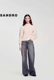 Áo len SANDRO cổ viền ngọc