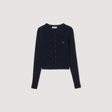 Cardigan SANDRO navy logo