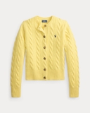 Cardigan vặn thừng RALPH LAUREN khuy sừng vàng