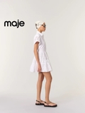 Váy MAJE trắng cải ren cộc tay