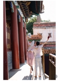 Váy SELF PORTRAIT ren hồng cổ vuông
