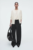 Cardigan COS kem kẻ ô