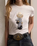 Tshirt RALPH LAUREN gấu áo bling