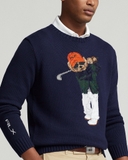 Áo len RALPH LAUREN navy mũ cam