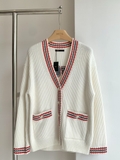 Cardigan MAJE viền đỏ