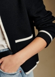 Cardigan SEZANE trơn viền 2 màu