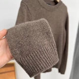 Áo len MANGO râu rêu cổ tròn