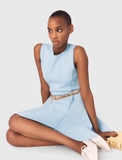 Váy sát nách MAJE viền chỉ nổi 2 màu