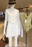 Chân váy ZARA dập hoa nổi dáng ngắn (có set)