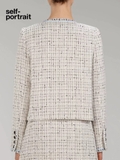 Áo SELF PORTRAIT tweed khuy đen