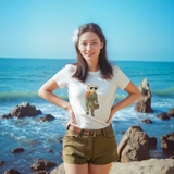 Tshirt RALPH LAUREN trắng gấu rêu