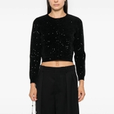 Áo khoác SANDRO bling đen