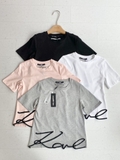 Tshirt KARL LARGERFELD trơn thêu nổi chân