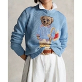 Áo len RALPH LAUREN xanh dương gấu sơ mi