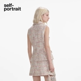 Váy SELF PORTRAIT dạ hồng ngắn