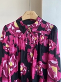 Váy AJE đen hoa hồng babydoll