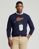 Áo len RALPH LAUREN navy mũ cam