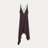 Váy ZARA yếm nâu