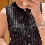 Váy SANDRO đen bling