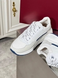 Giày Salvatore Ferragamo trắng đế navy