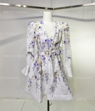 Váy ZIMMER MANN ngắn hoa xanh