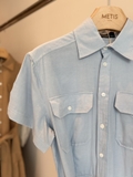 Váy sơ mi RALPH LAUREN linen túi ngực