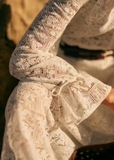 Sơ mi SEZANE ren 3D trắng
