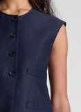 Gile A.L.C navy hàng khuy (có set)