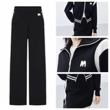 Áo khoác MO&CO đen viền trắng ( cả set )