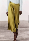 Chân váy ZARA midi lụa
