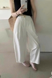 Quần baggy STRADIVARIUS trắng xắn gấu