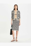 Chân váy TORY BURCH bút chì kẻ