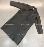 Trencoat Sandro đen kèm belt