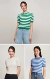 Áo len Tommy cộc tay 4 màu