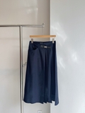 Chân váy MAJE xẻ chân navy