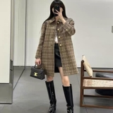 Áo dạ CELINE kẻ nâu