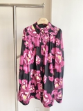Váy AJE đen hoa hồng babydoll