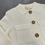 Áo len SE'ZANE cổ bẻ túi ngực