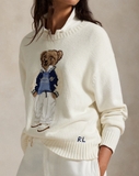 Áo len RALPH LAUREN trắng áo khoác S