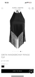Áo yếm lụa ALICE OLIVIA tua rua