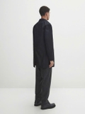 Áo khoác MASSIMO DUTTI đen dáng dài